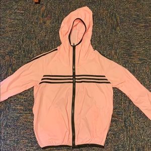 Pink windbreaker jacket